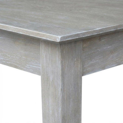 Gray Washed Writing Table With Smooth Surface And Modern Design