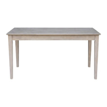 Large Washed Gray Taupe Writing Desk with Drawer, Spacious Workspace and Surface