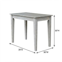 Gray Washed Writing Table With Smooth Surface And Modern Design