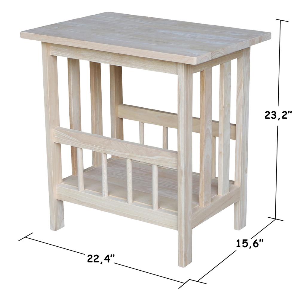 Mission Magazine End Table - 5239