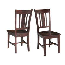 Set of Two Mocha Splatback Dining Chairs for Elegant Meals