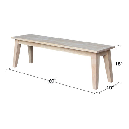 Boulder Solid Wood Bench