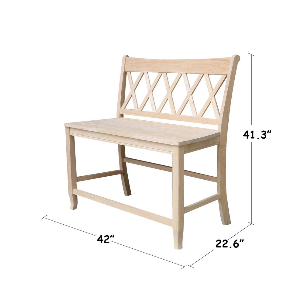 Double X-Back Bench - 24" Seat Height- 557158