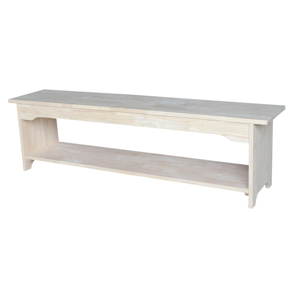 Brookstone Bench - 60" Long , Unfinished