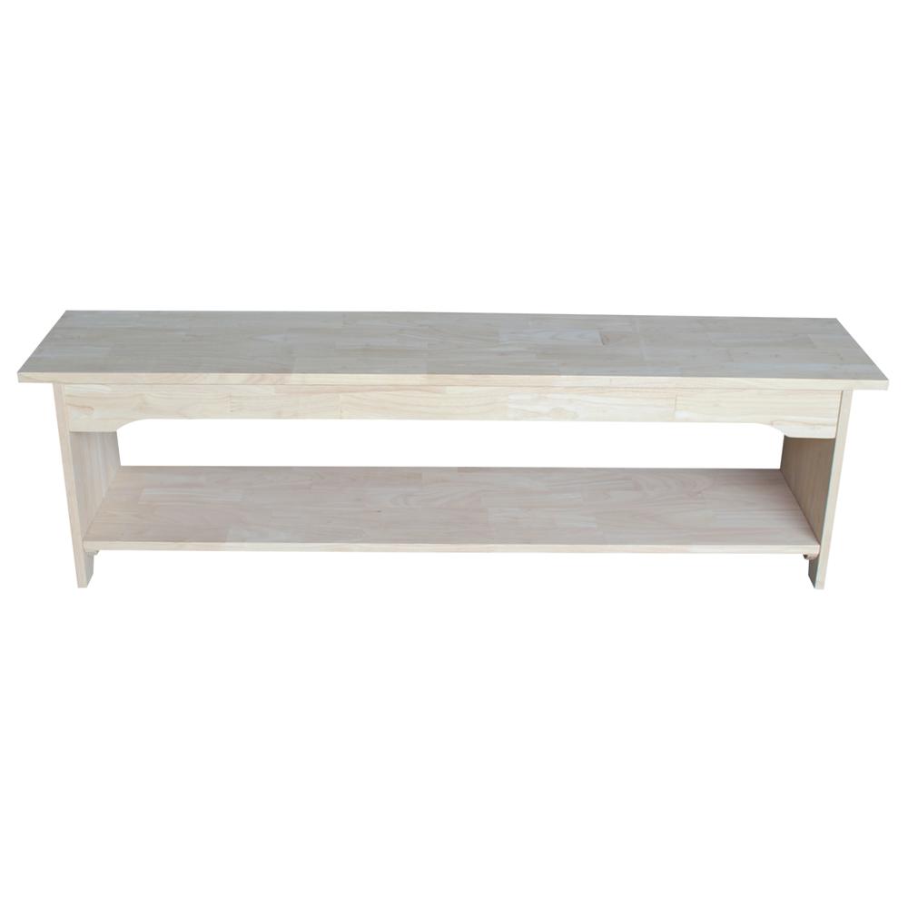 Brookstone Bench - 60" Long , Unfinished