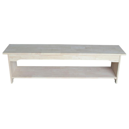 Brookstone Bench - 60" Long , Unfinished