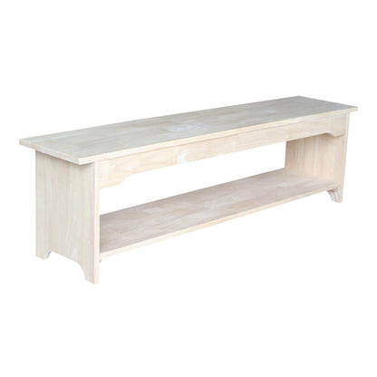 Brookstone Bench - 60" Long , Unfinished