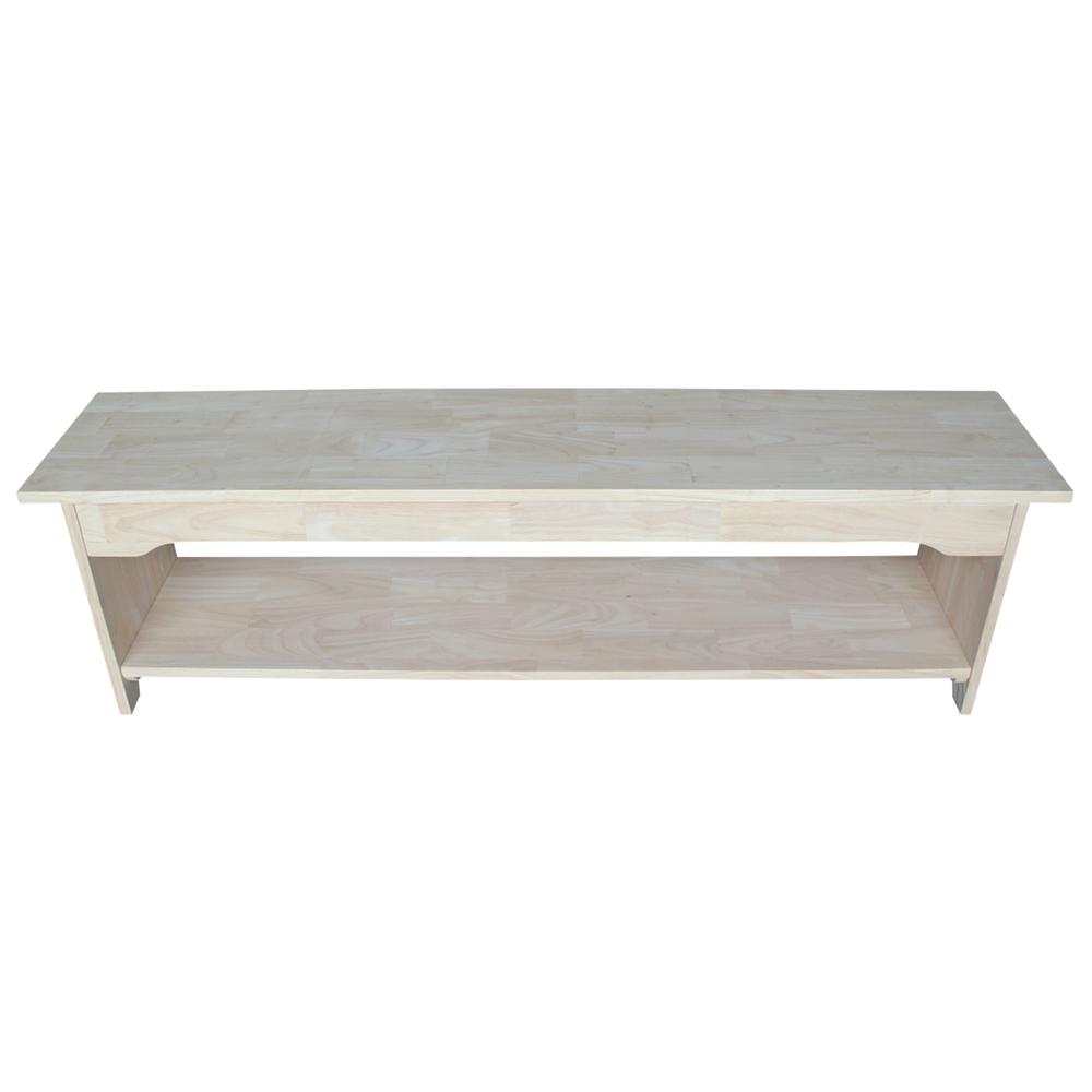Brookstone Bench - 60" Long , Unfinished