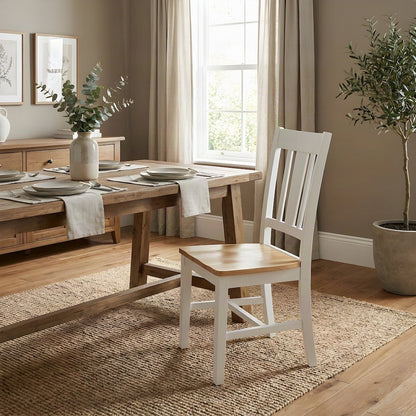 San Remo Solid Hardwood Splatback Kitchen and Dining Chairs, Set of 2