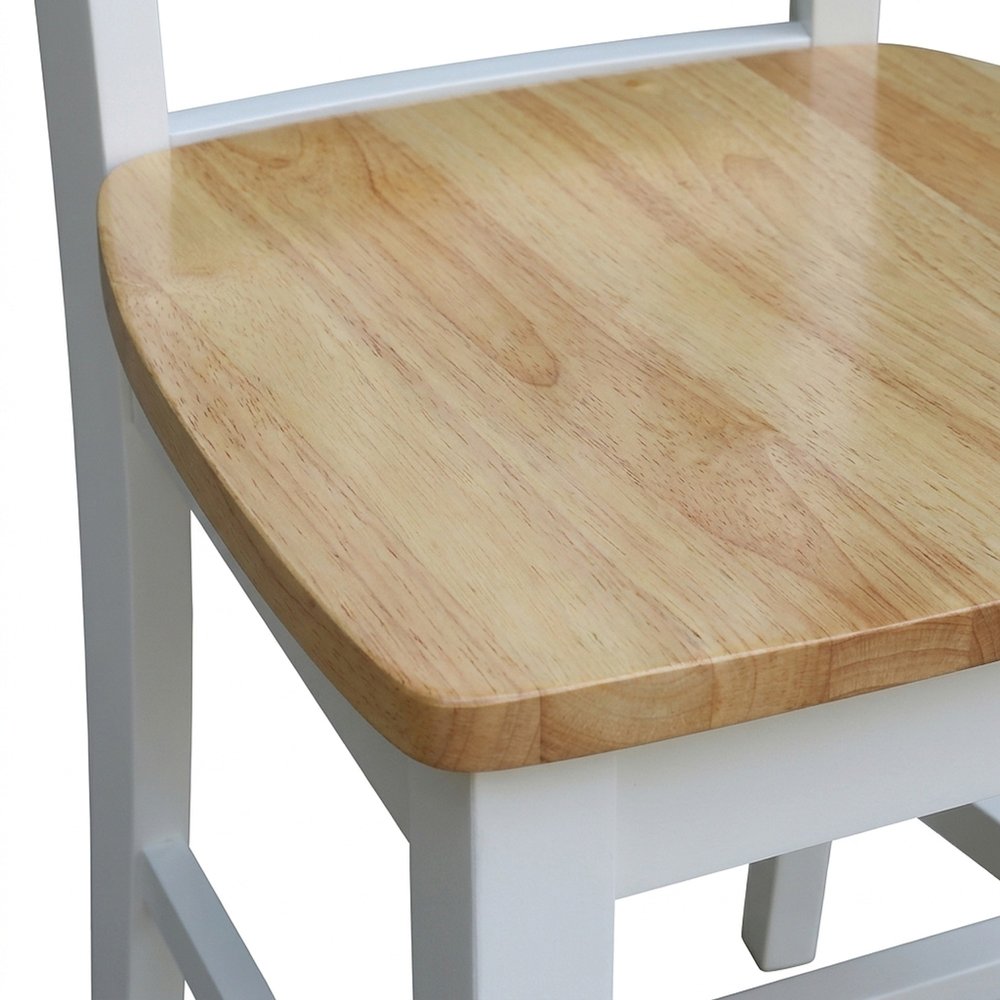 San Remo Solid Hardwood Splatback Kitchen and Dining Chairs, Set of 2