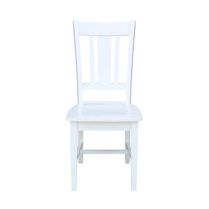 Set of Two San Remo Splatback Chairs, White