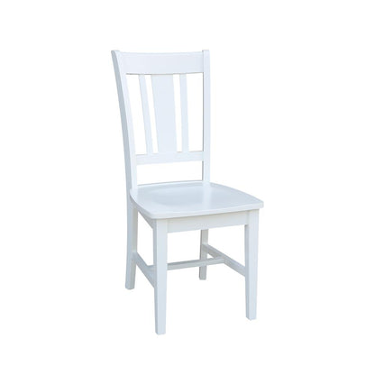 Set of Two San Remo Splatback Chairs, White