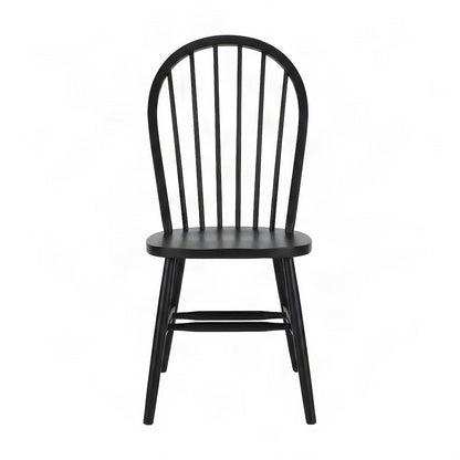 Windsor High Back Spindleback Hardwood Dining Chair, Plain Legs