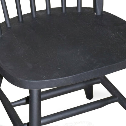 Windsor High Back Spindleback Hardwood Dining Chair, Plain Legs