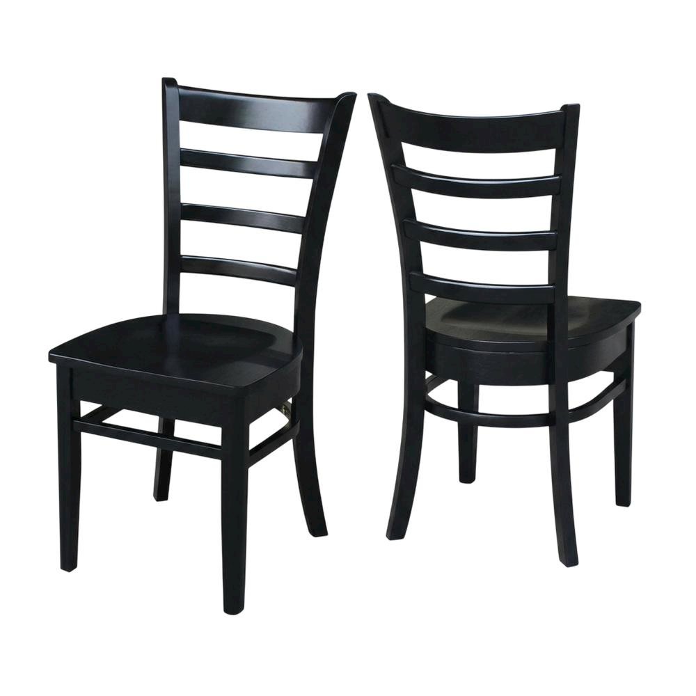 Solid Hardwood Dining and Living Room Side Chair with Classic Frame