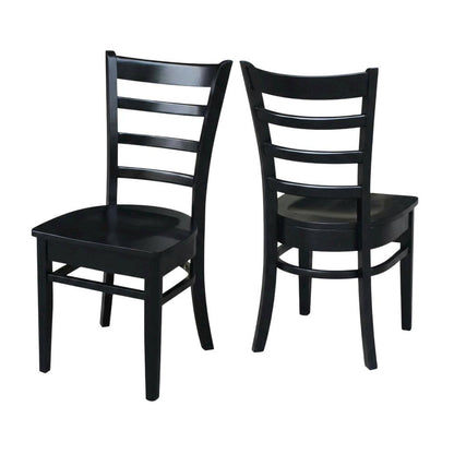 Solid Hardwood Dining and Living Room Side Chair with Classic Frame