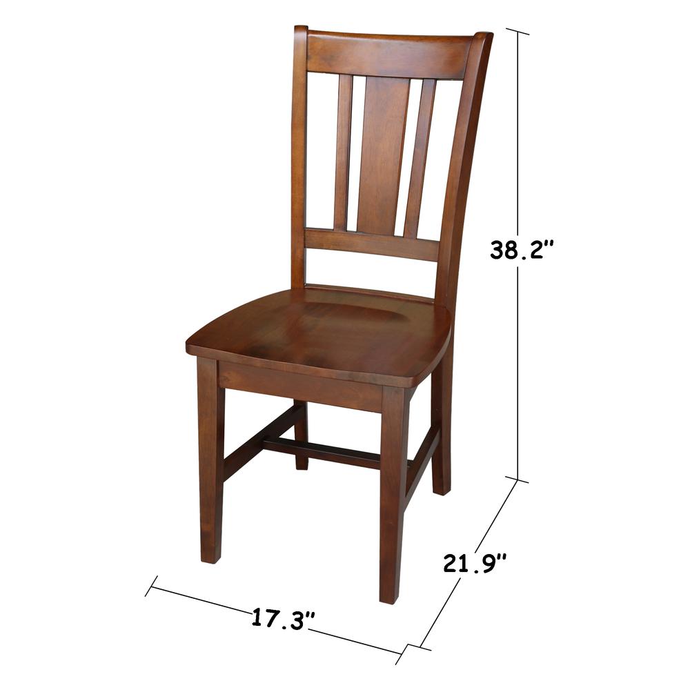 San Remo Splatback Chair, Espresso