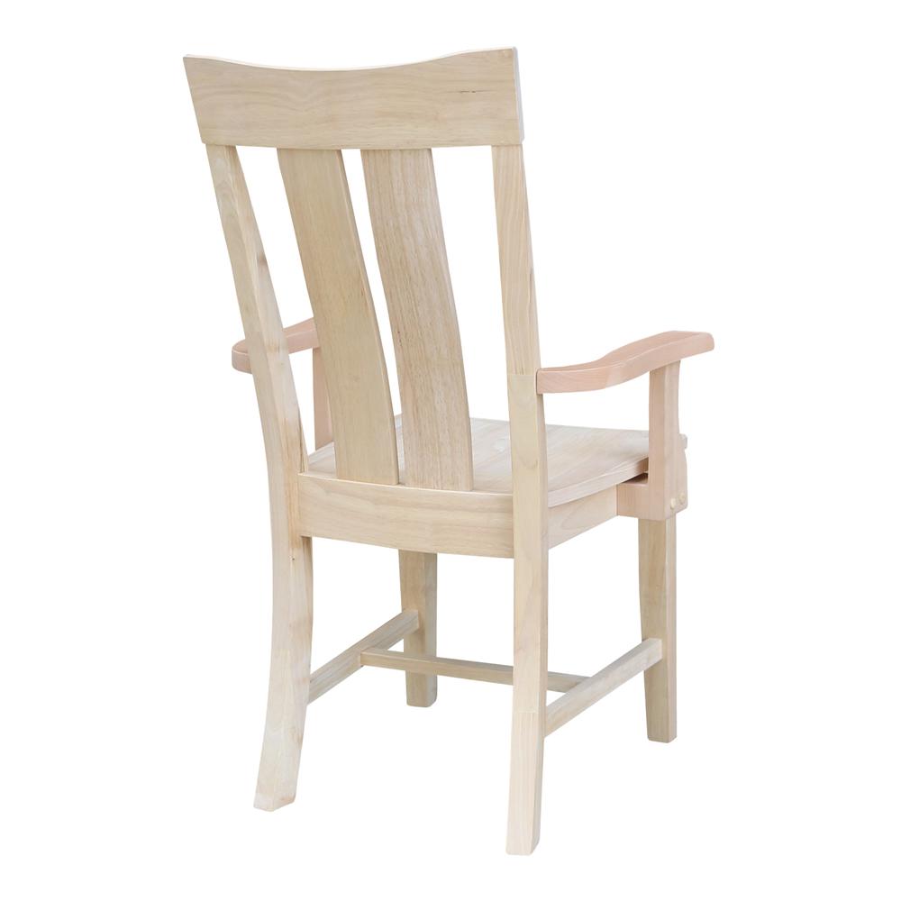 Ava Arm Chair in Unfinished