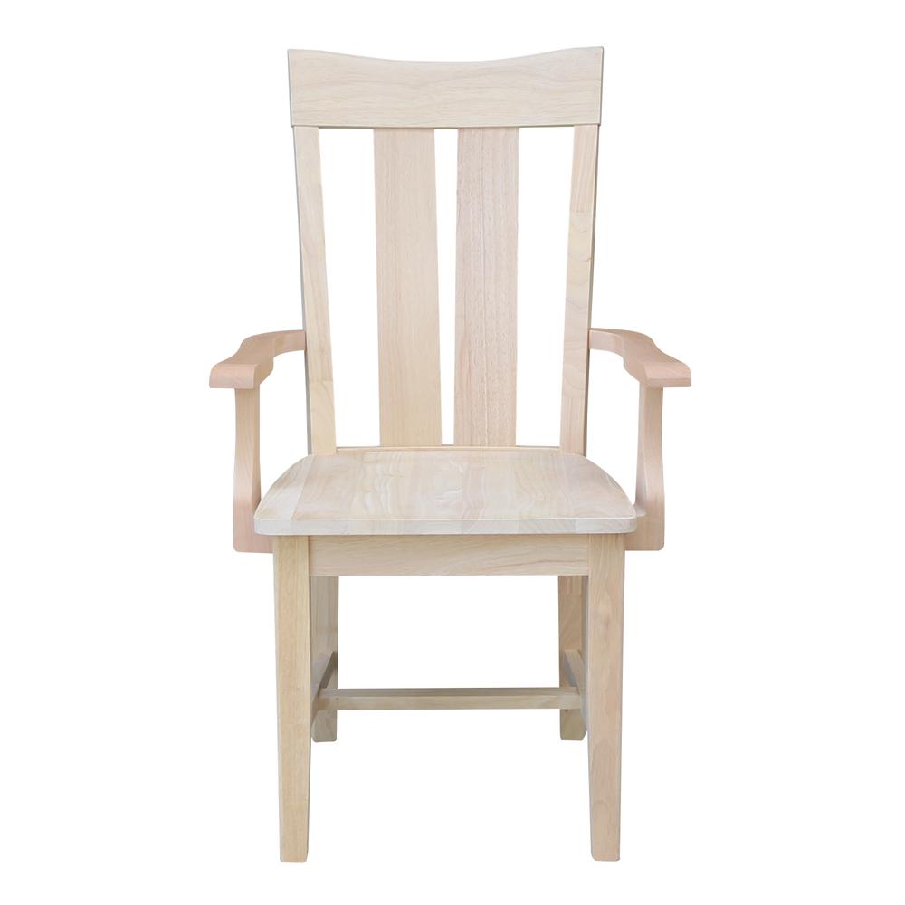 Ava Arm Chair in Unfinished