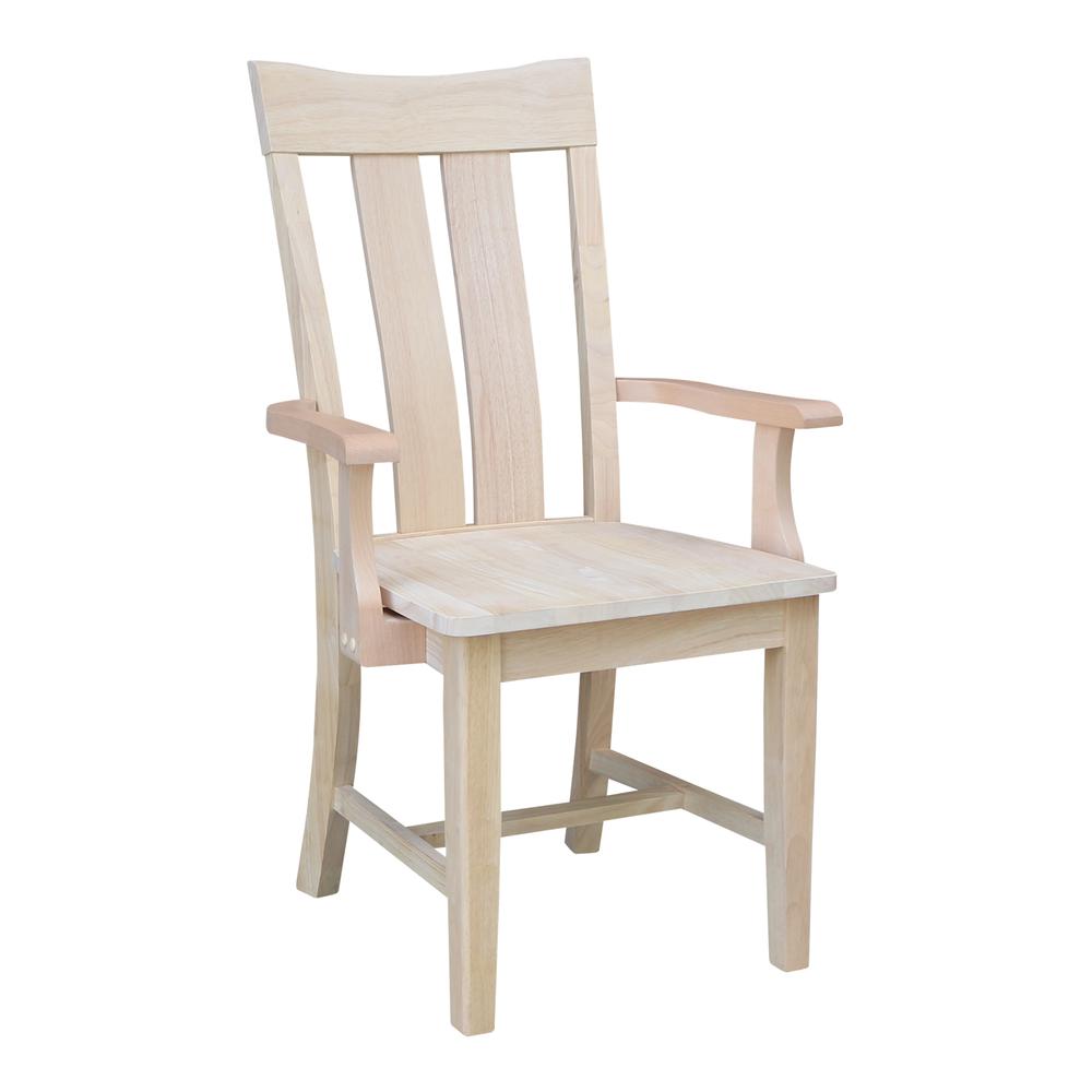 Ava Arm Chair in Unfinished