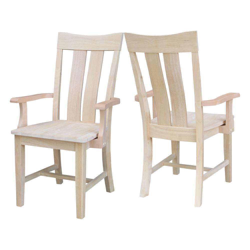 Ava Arm Chair in Unfinished