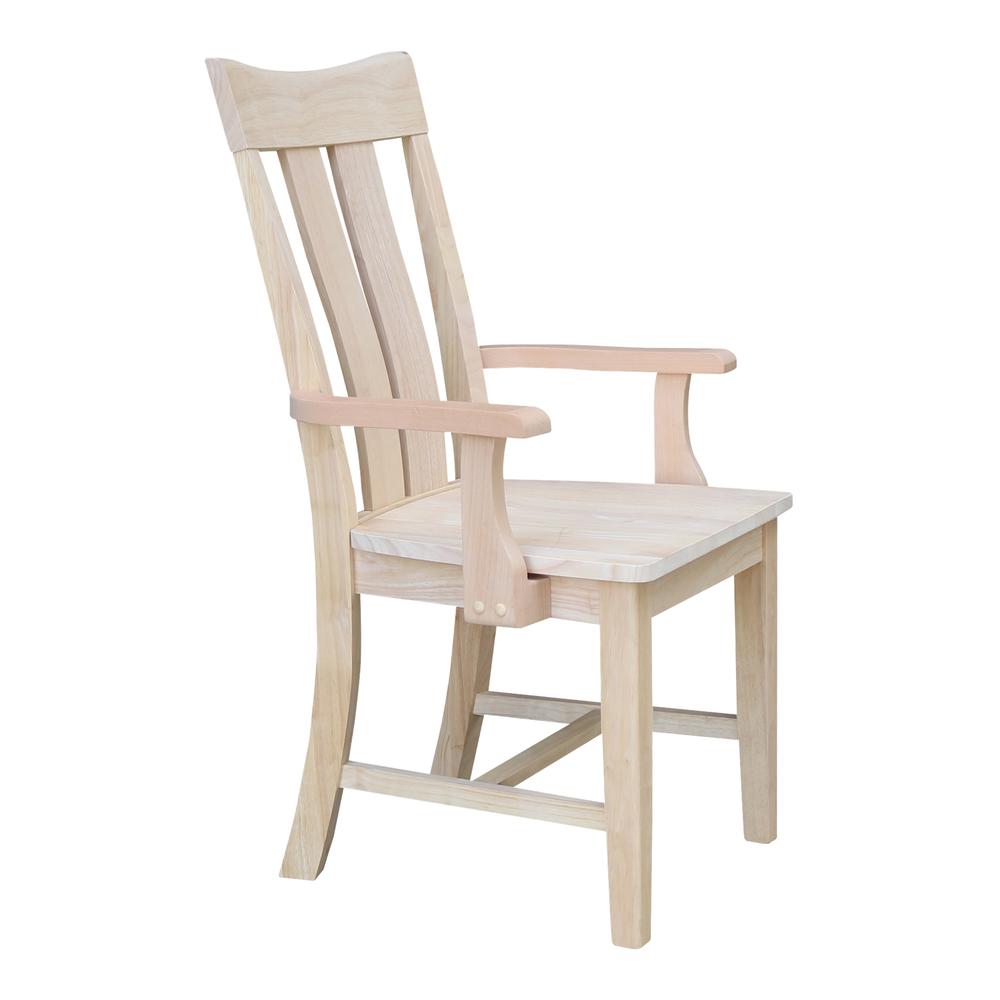 Ava Arm Chair in Unfinished
