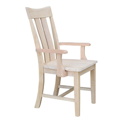 Ava Arm Chair in Unfinished