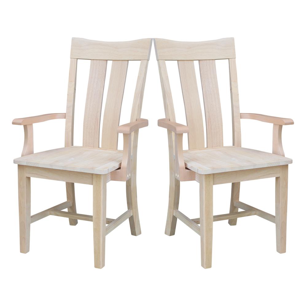 Ava Arm Chair in Unfinished