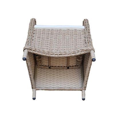 Outdoor Wicker Patio Dining Chair with Cushion
