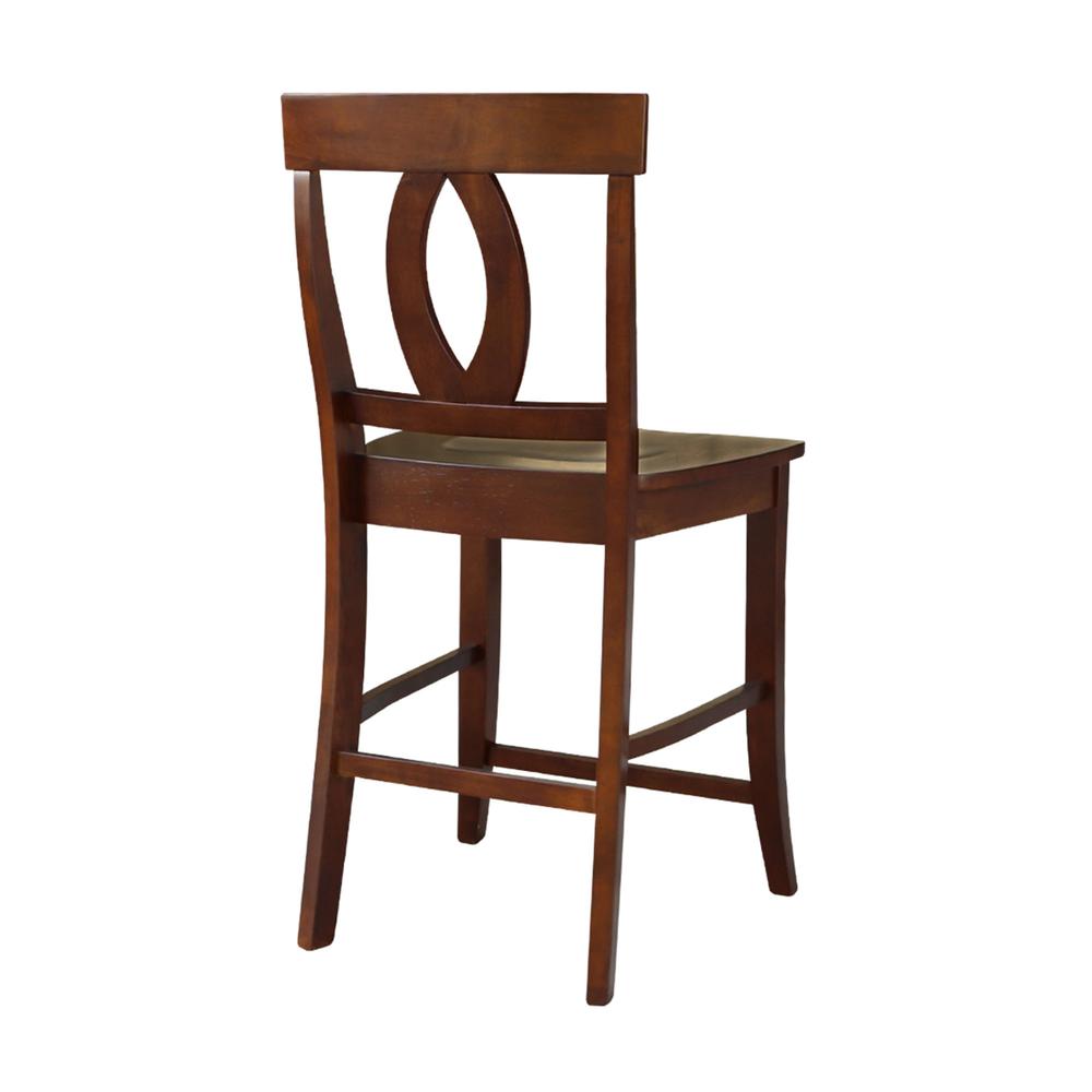 Verona Counter height Stool - 24" Seat Height, Espresso