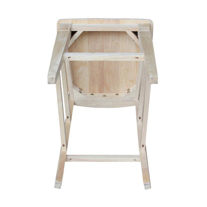 Seattle Bar height Stool - 30" Seat Height, Unfinished