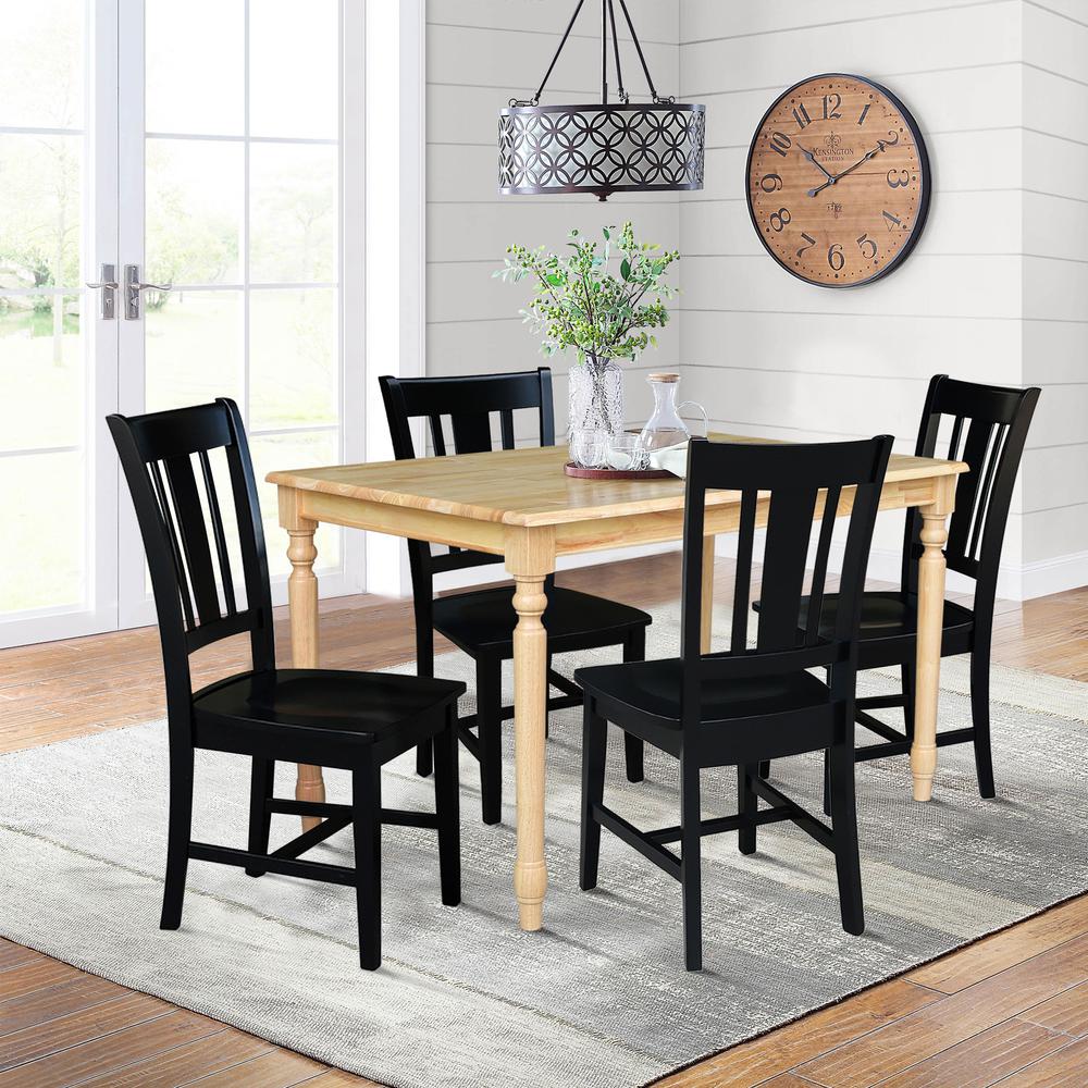 Set of 5 pcs - 3048 Table with 4 RTA Chairs