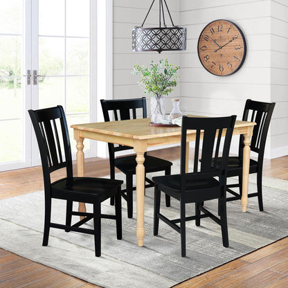 Set of 5 pcs - 3048 Table with 4 RTA Chairs