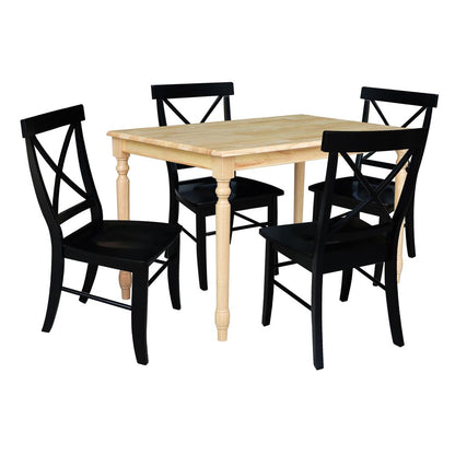 Set of 5 pcs - 3048 Table with 4 RTA Chairs