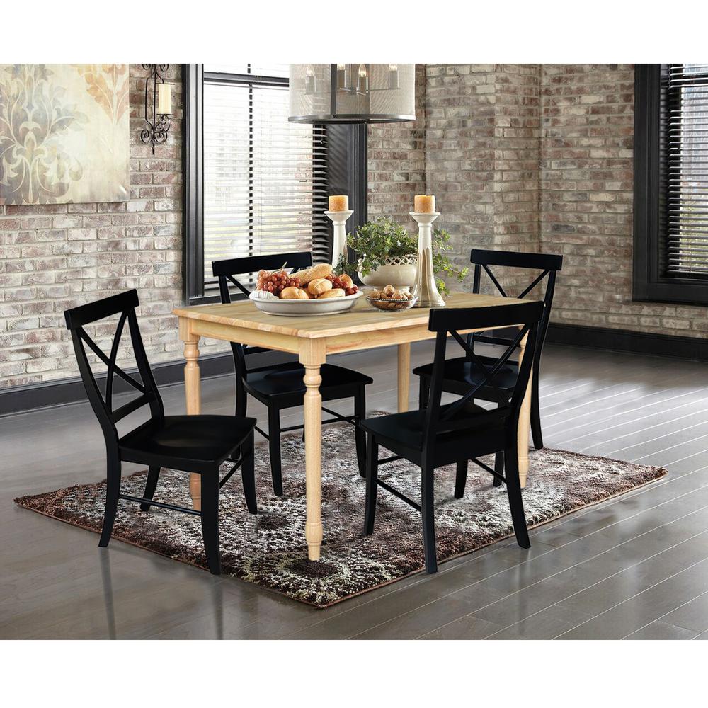 Set of 5 pcs - 3048 Table with 4 RTA Chairs