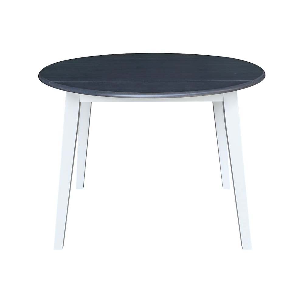 Set of 5 pcs - 42" Round Dual Drop Leaf Table with 4 RTA chairs
