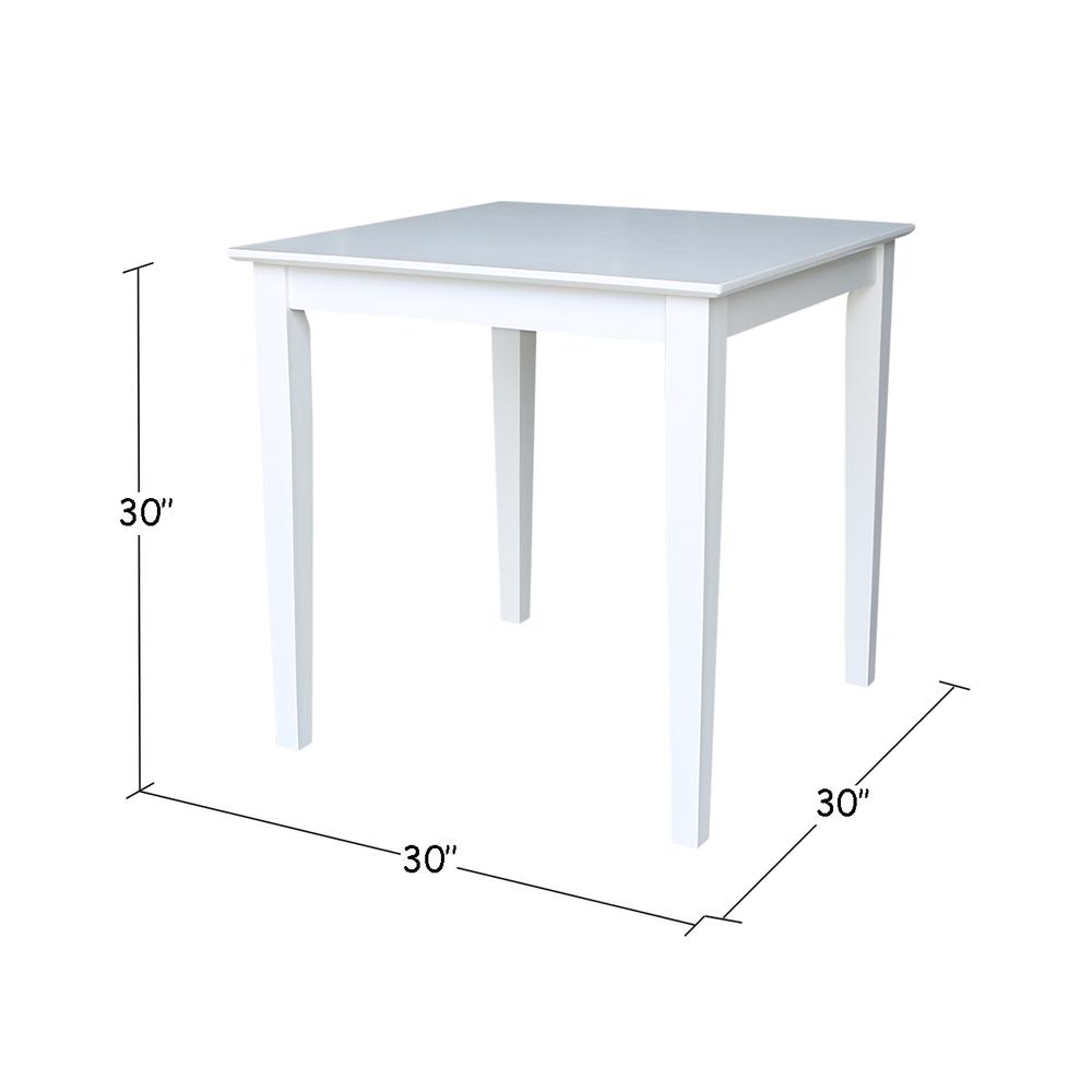 Solid Wood Top Table - Dining Height