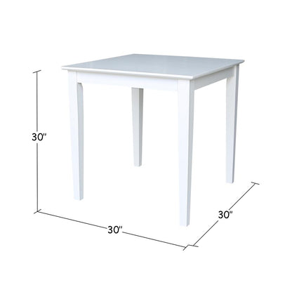 Solid Wood Top Table - Dining Height