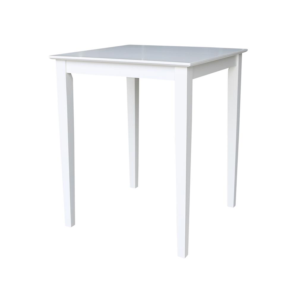 Solid Wood Top Table - Counter Height