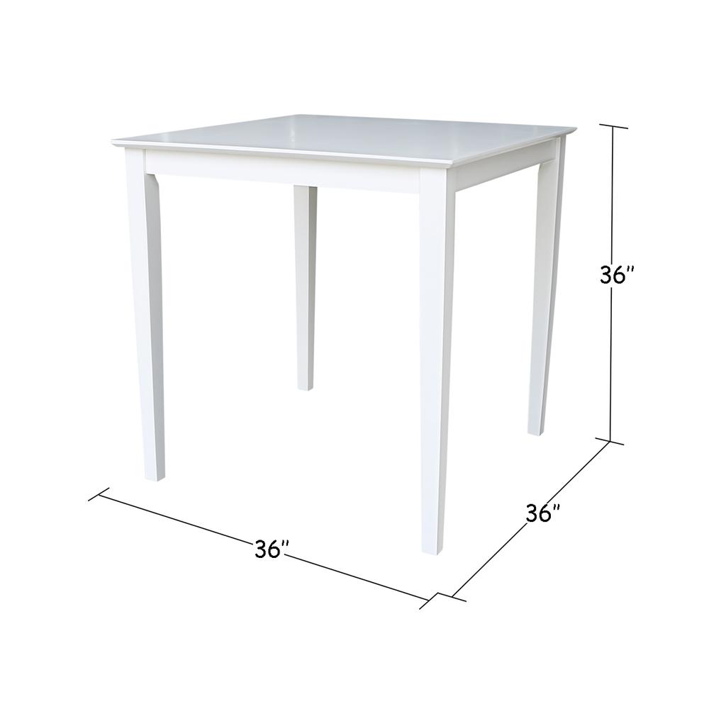 Solid Wood Top Table - Counter Height