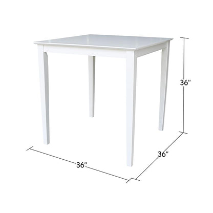 Solid Wood Top Table - Counter Height