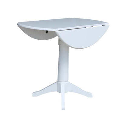 42 In Round dual drop Leaf Pedestal Table - 30.3 "H