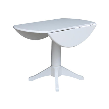 42 In Round dual drop Leaf Pedestal Table - 30.3 "H
