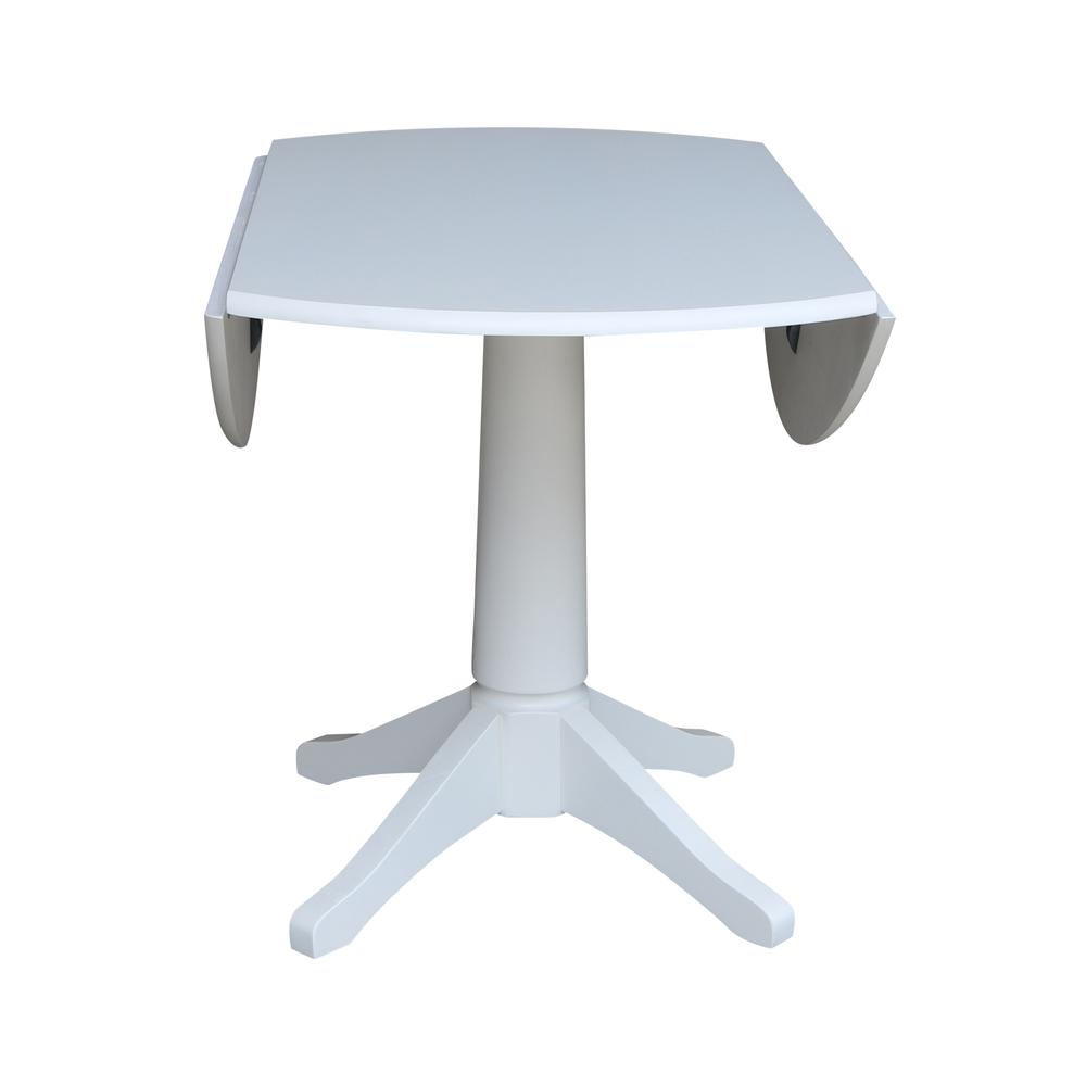 42 In Round dual drop Leaf Pedestal Table - 30.3 "H