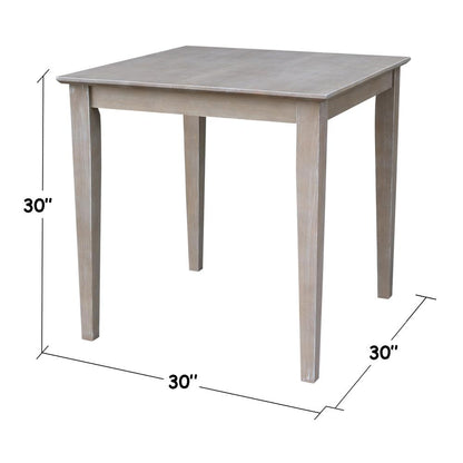Solid Wood Top Table - Dining Height