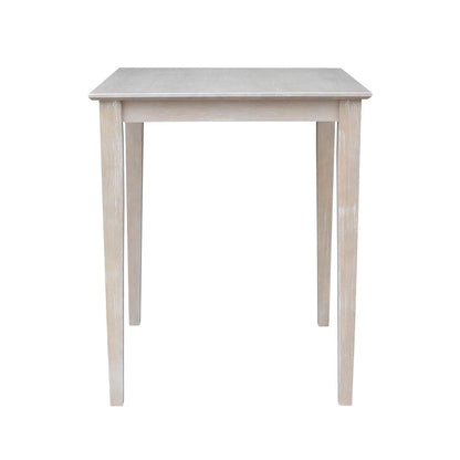 Solid Wood Top Table - Counter Height