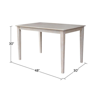 Solid Wood Top Table - Dining Height