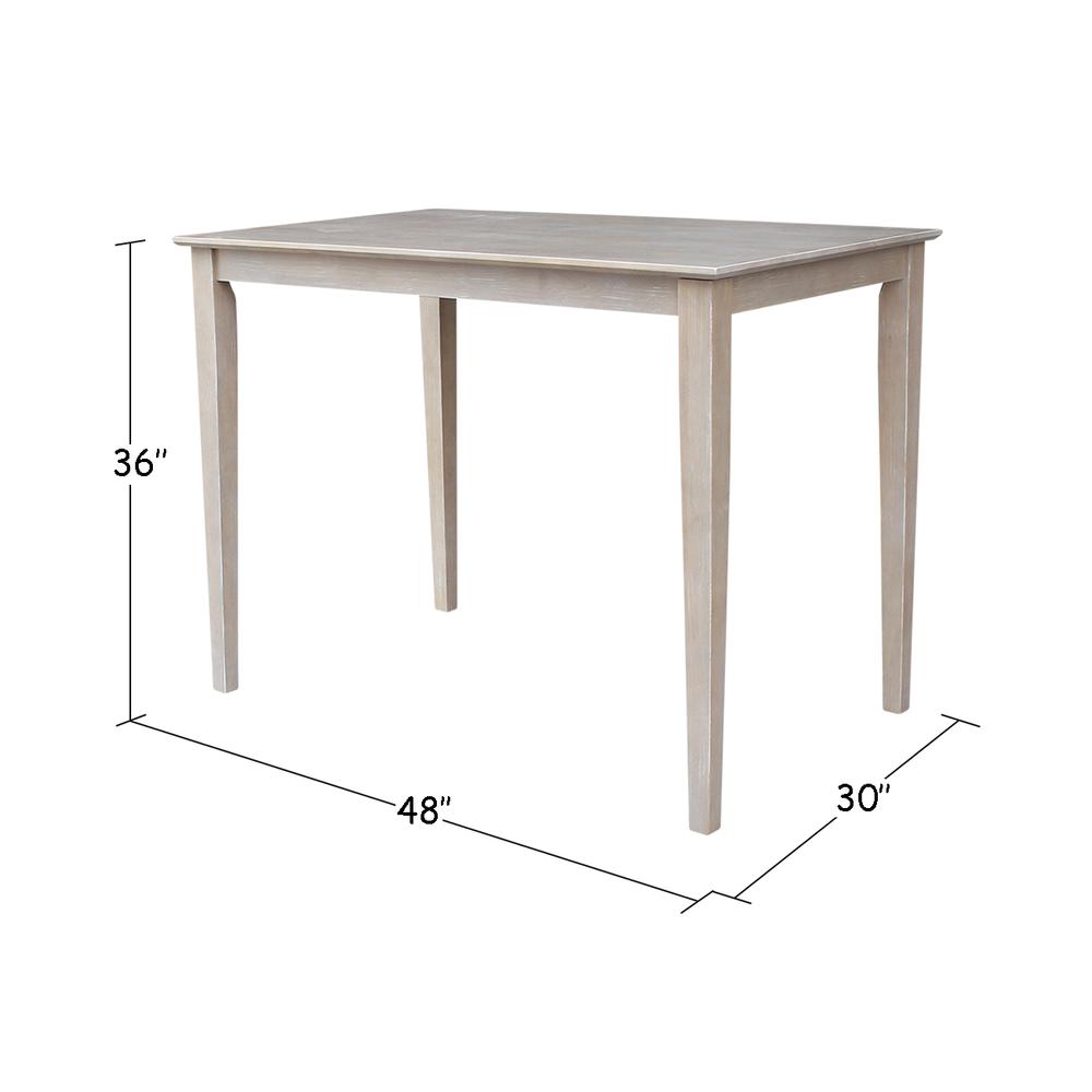 Solid Wood Top Table - Counter Height
