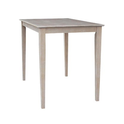 Solid Wood Top Table - Counter Height