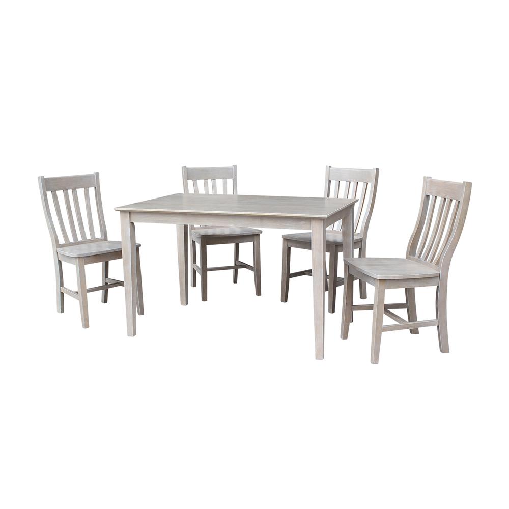 30X48 Dining Table With 4 Cafe Chairs